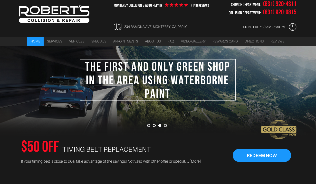 Breaking News: Website Revamp at Robert’s Collision & Repair