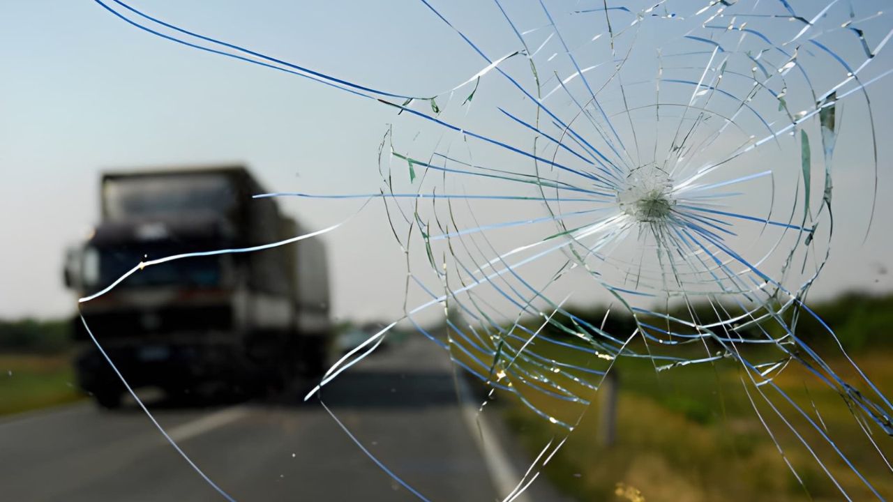 How Fast Can a Small Chip in the Windshield Spread?